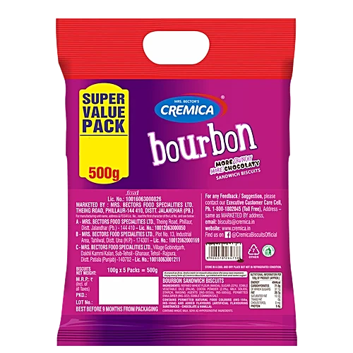 Cremica Bourbon MRP10, MRP20 , 500g