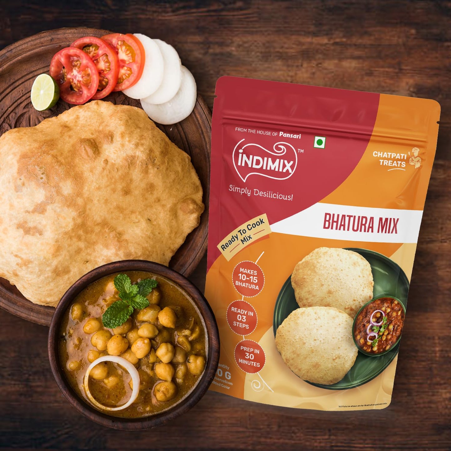 Pansari Indimix bhatura mix 500g