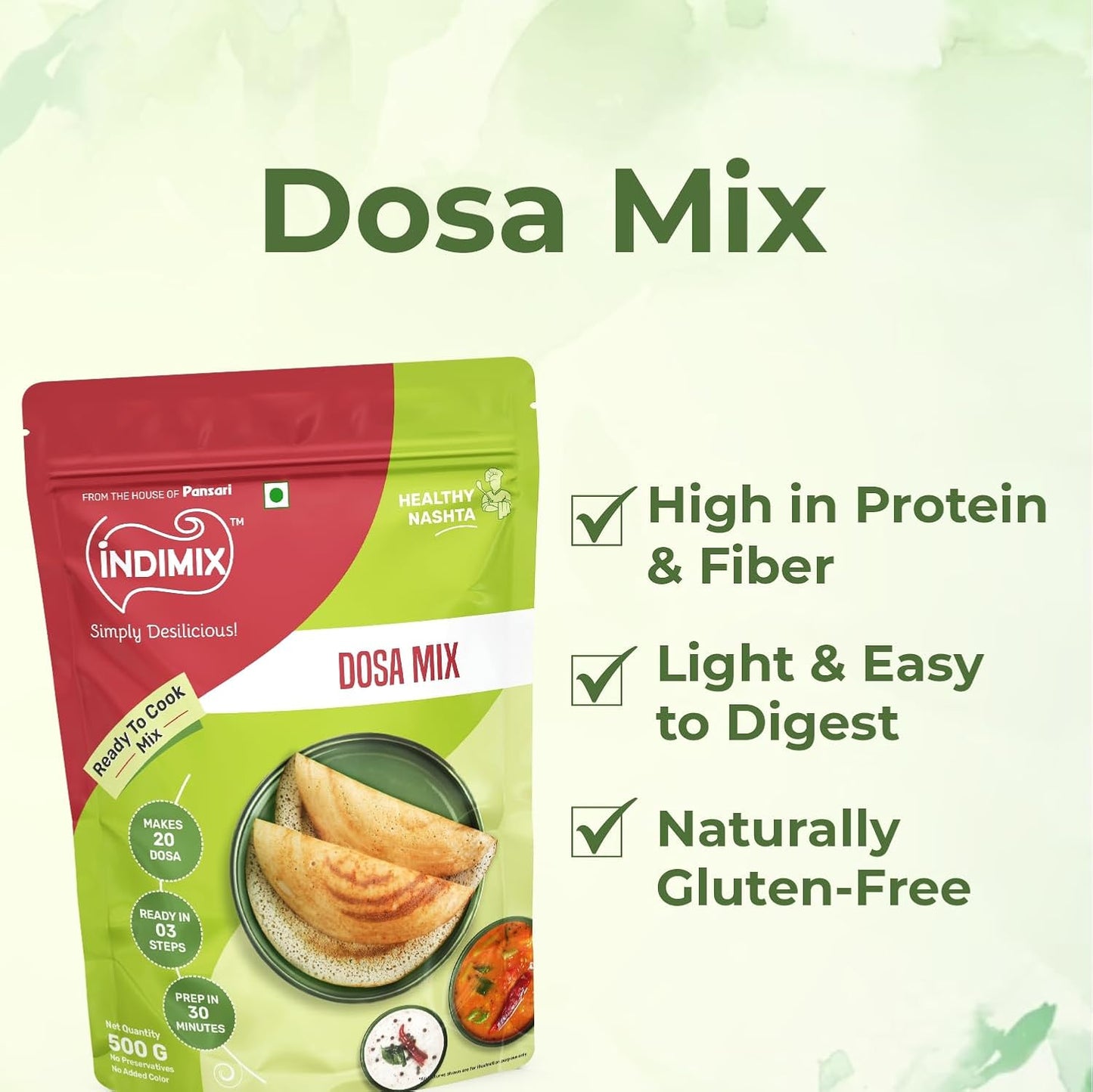 Pansari Indimix Dosa Mix 500g