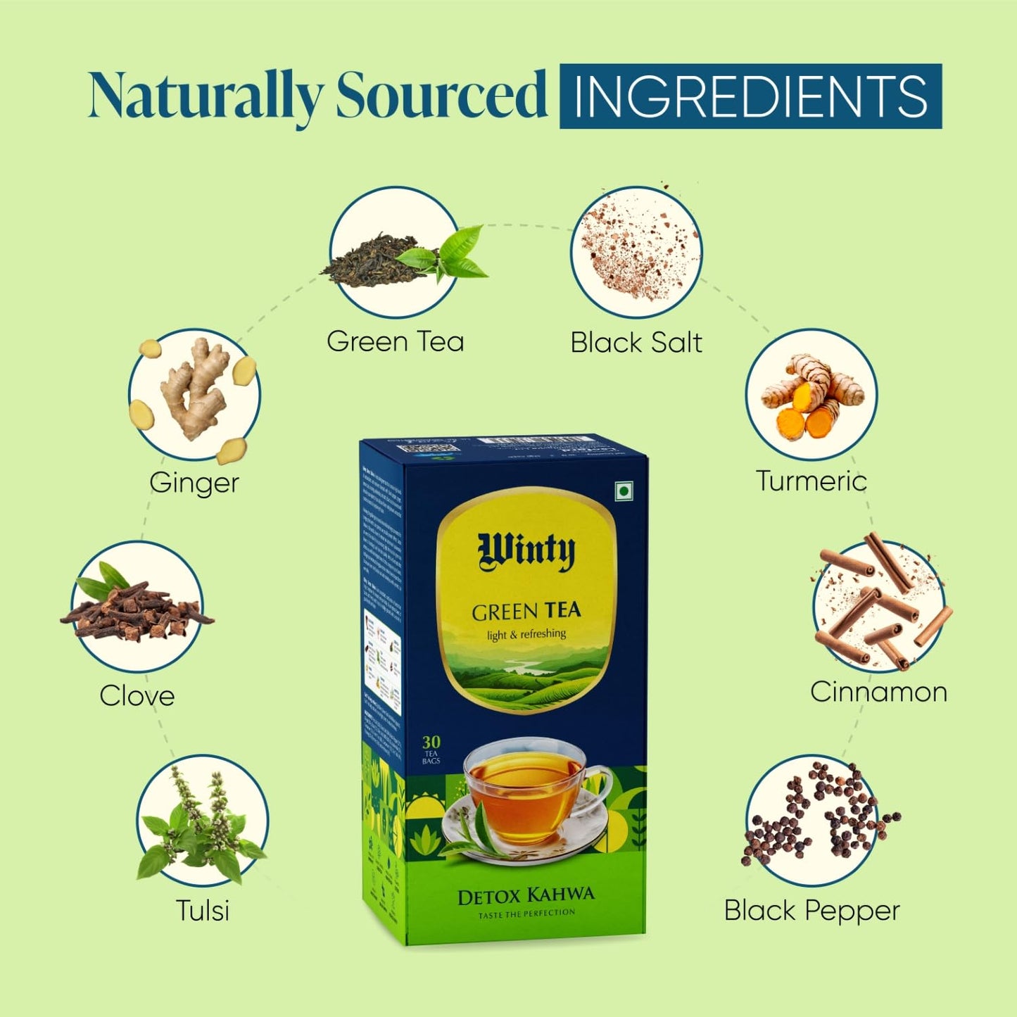 Leeford Winty Green Tea (30N X 1.7g EACH)