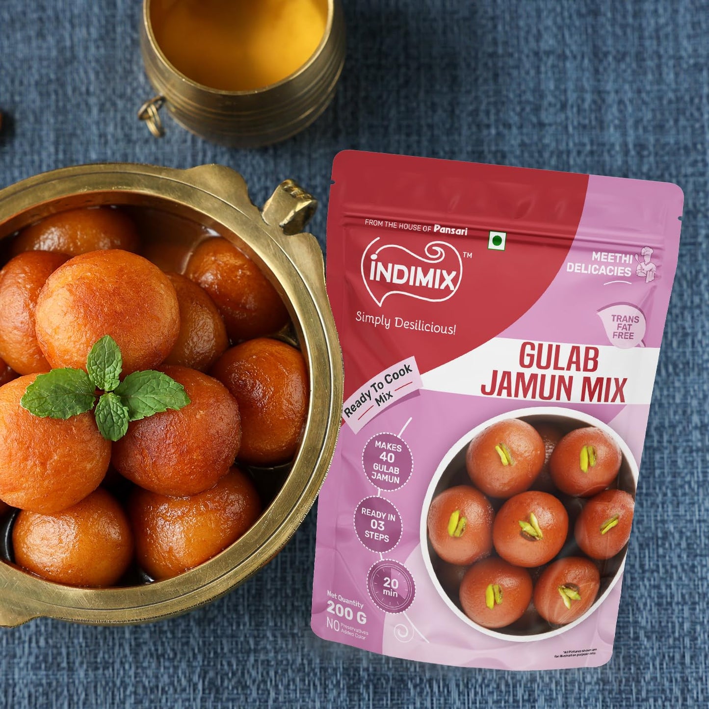 Pansari Indimix Gulab Jamun 200g