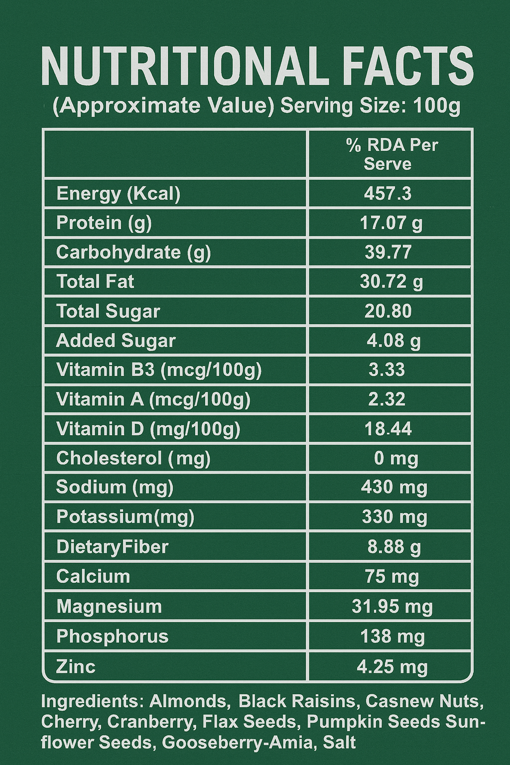 A Cube Global Desi Power Mix 500g