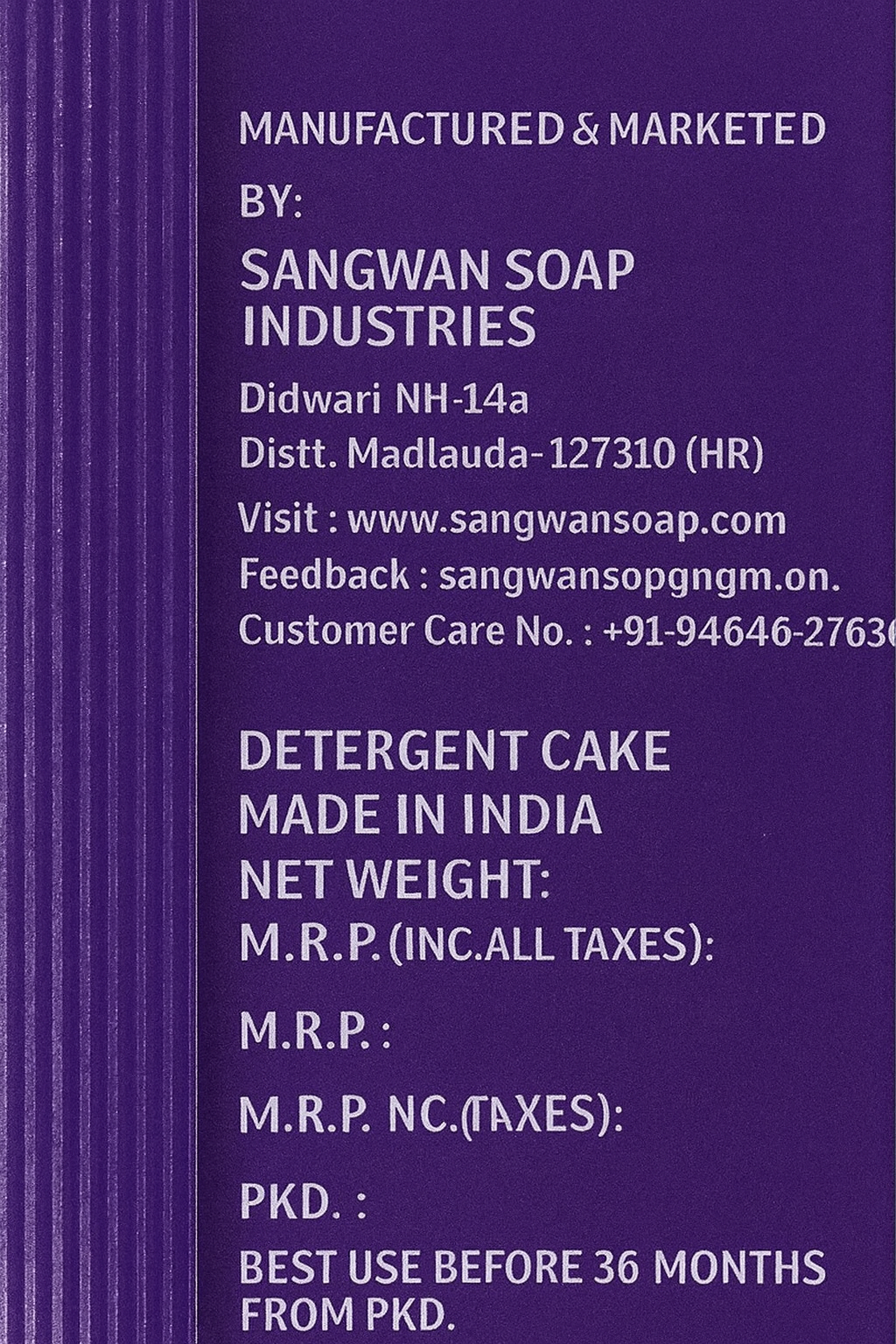 SSI Detergent Cake 180g