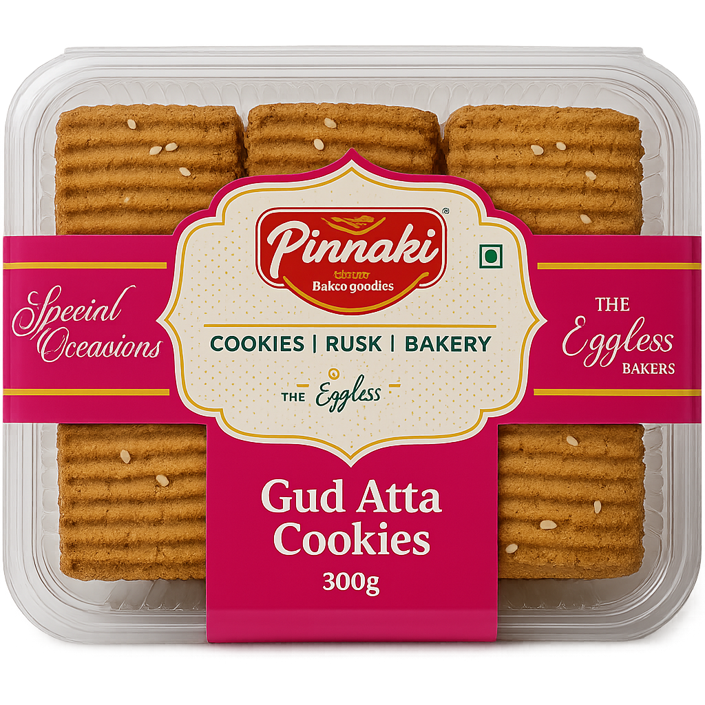 Pinnaki Gud Aata Cookies 500g