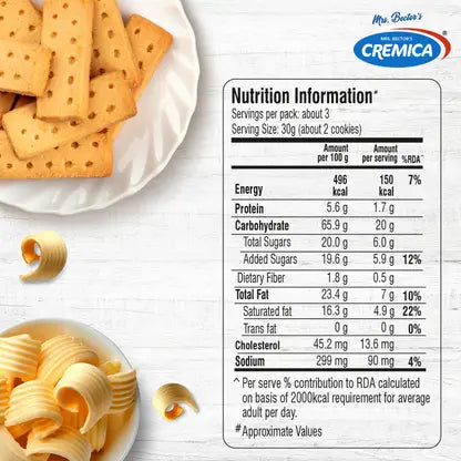 Cremica Shortbread 102g