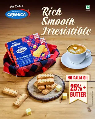 Cremica Shortbread 102g