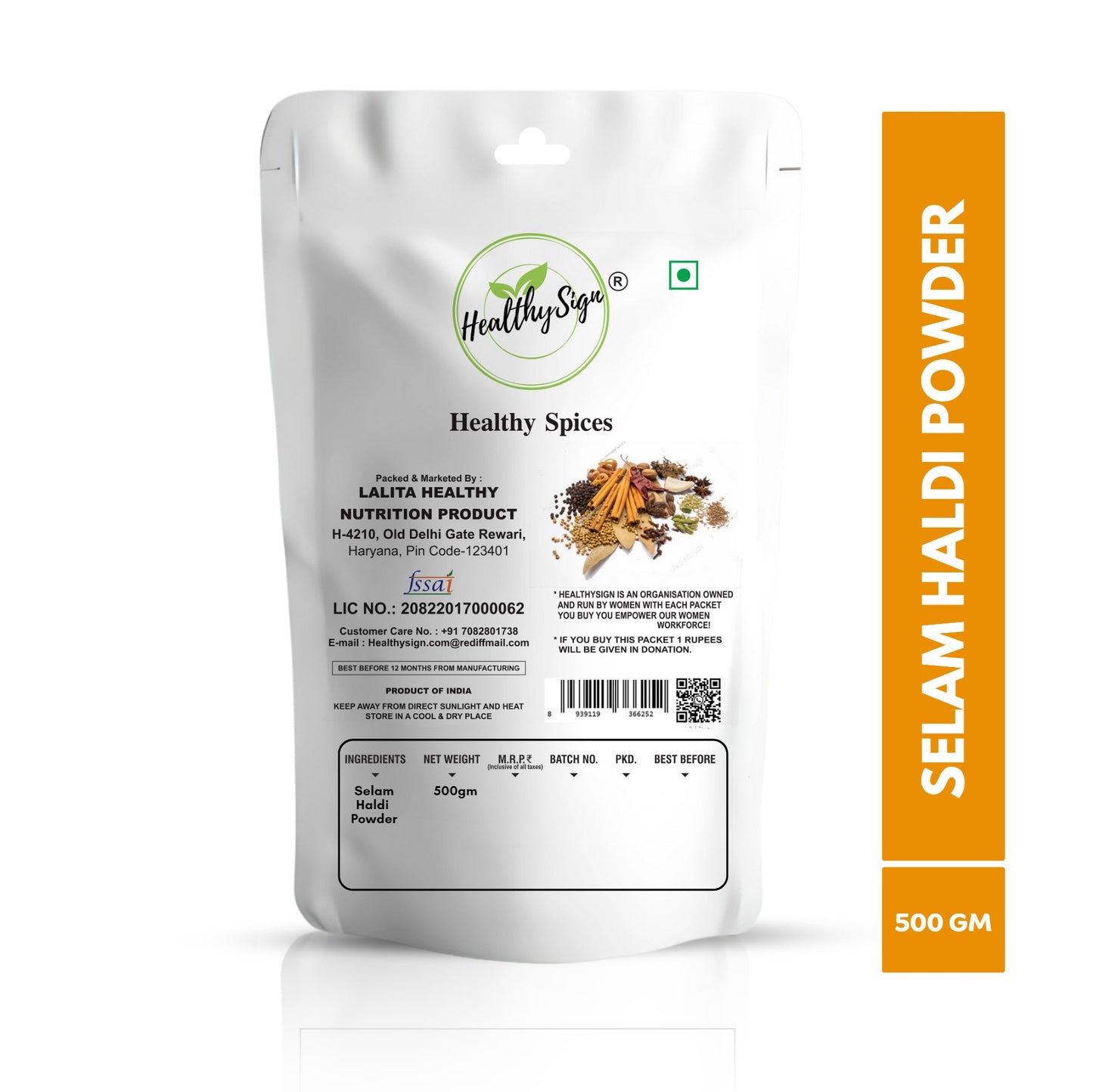Healthysign Haldi Powder 100g, 200g, 500g