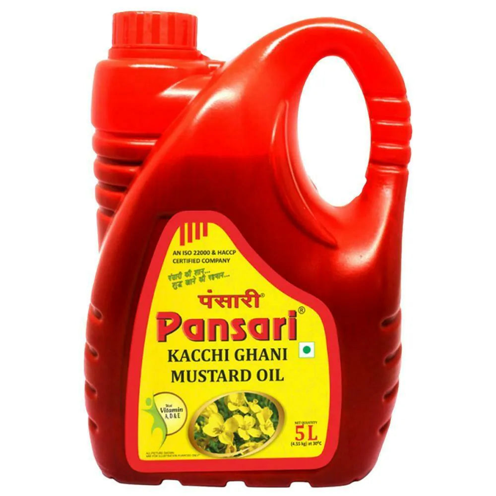 Pansari Mustard Oil Can Kachi Ghani 5L