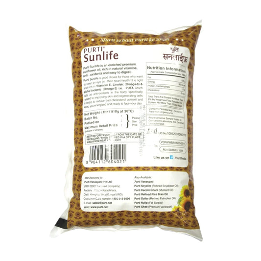 Pansari Purti Sunlife Refined Oil 1L