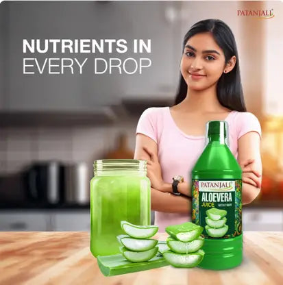 Patanjali Aloevera Juice With Fibre 1L