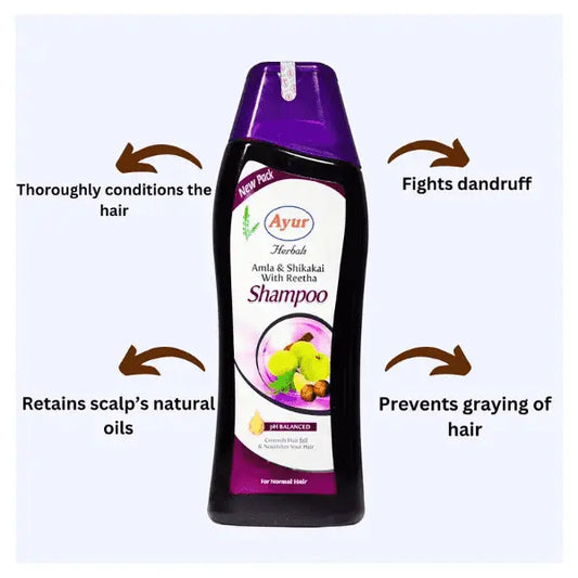 Ayur Shampoo Amla & Shikaka 500 ml, 1000ml