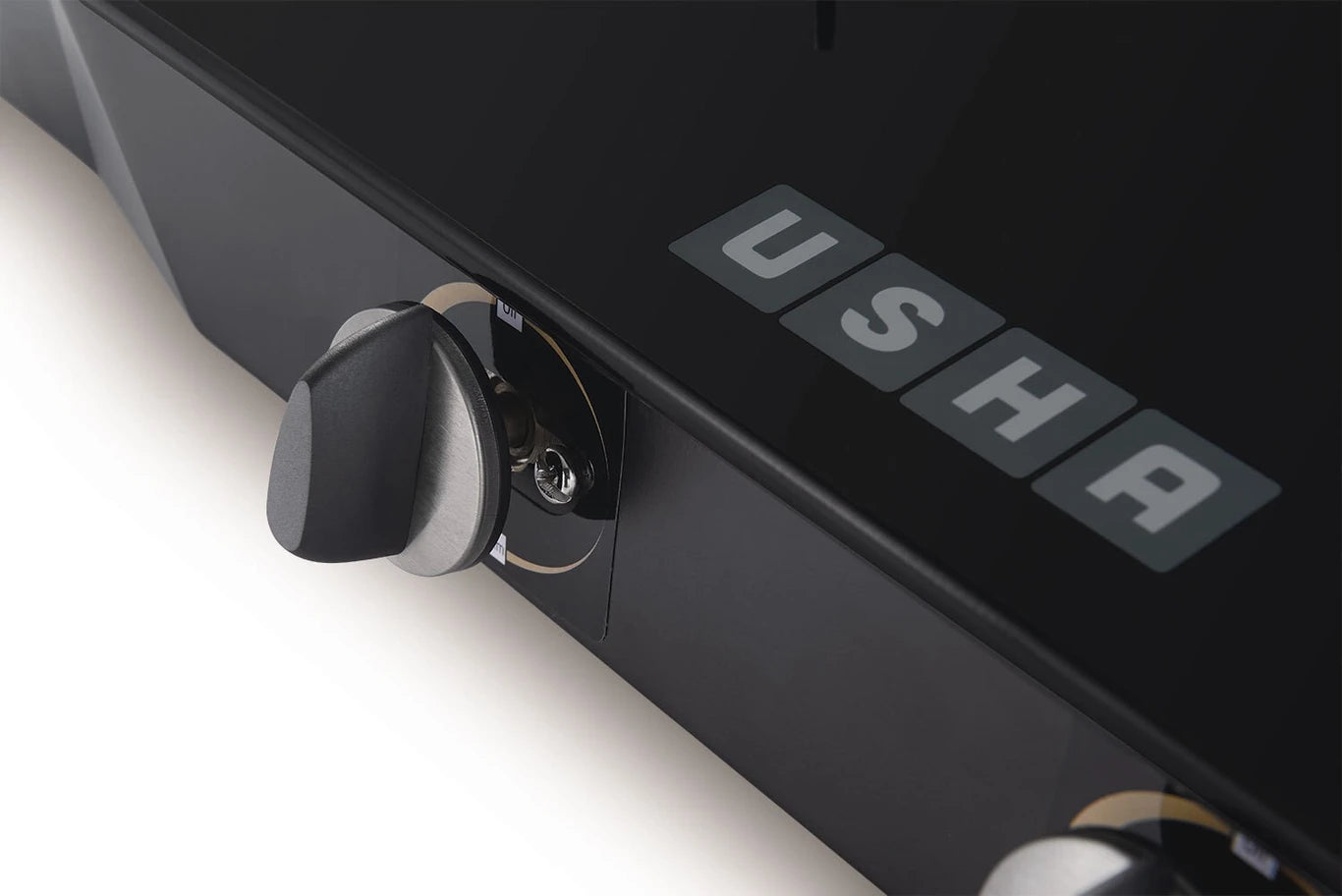 Usha (Gas Stove) Cooktop 2 Burner Glass Ebony GS2001