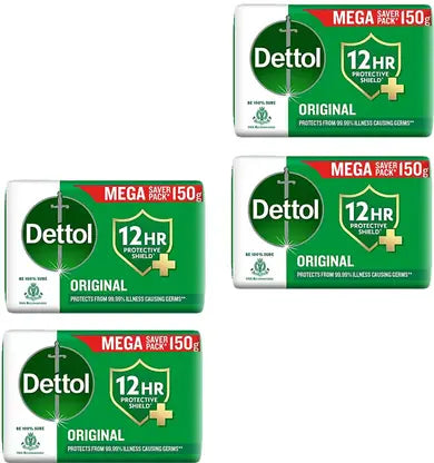 Dettol Org. Soap (150g x 4)
