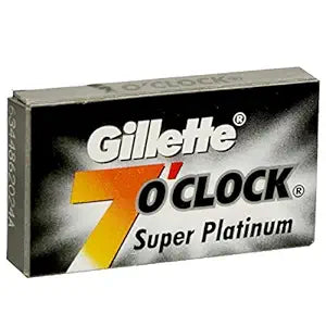Gillette 7 O'Clock Super Platinum Blade (Pack of 10 Blades)