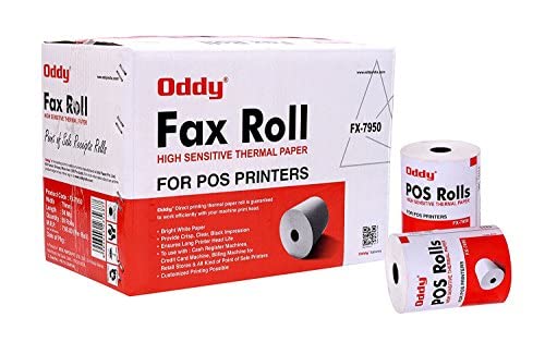ODDY Paper Rolls Thermal Paper Rolls 78mm (Width) X 60 Mtrs (Length) 1U