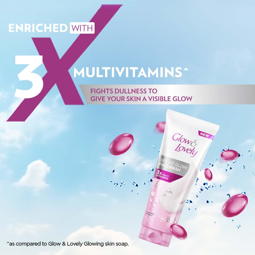 Glow & Lovely Bright Glow Fashwash 100g