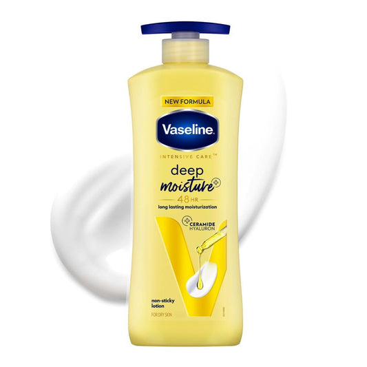Vaseline Deep Moisture Body Lotion |For Dry Skin|Cushion Soft Skin 400ML