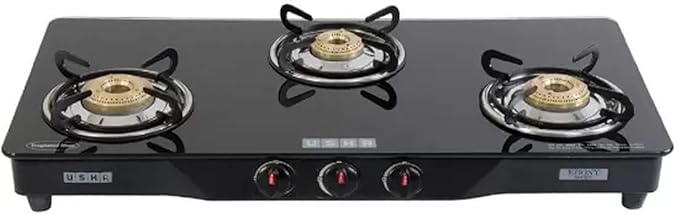 Usha (Gas Stove) Cooktop 3 Burner Glass EBGS-3001
