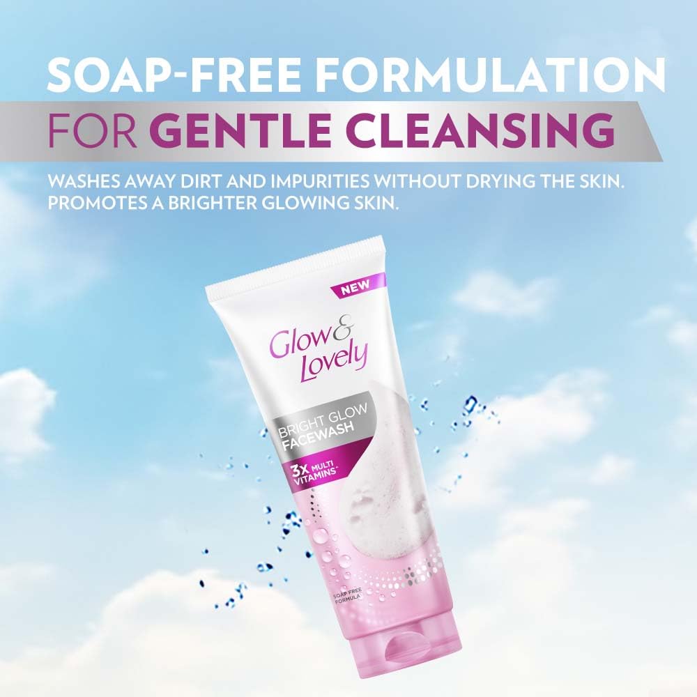 Glow & Lovely Bright Glow Fashwash 100g