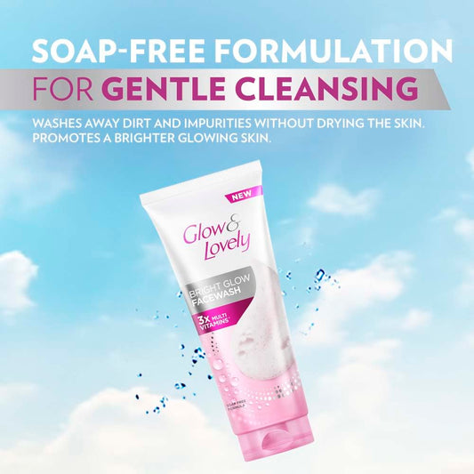 Glow & Lovely Bright Glow Fashwash 100g