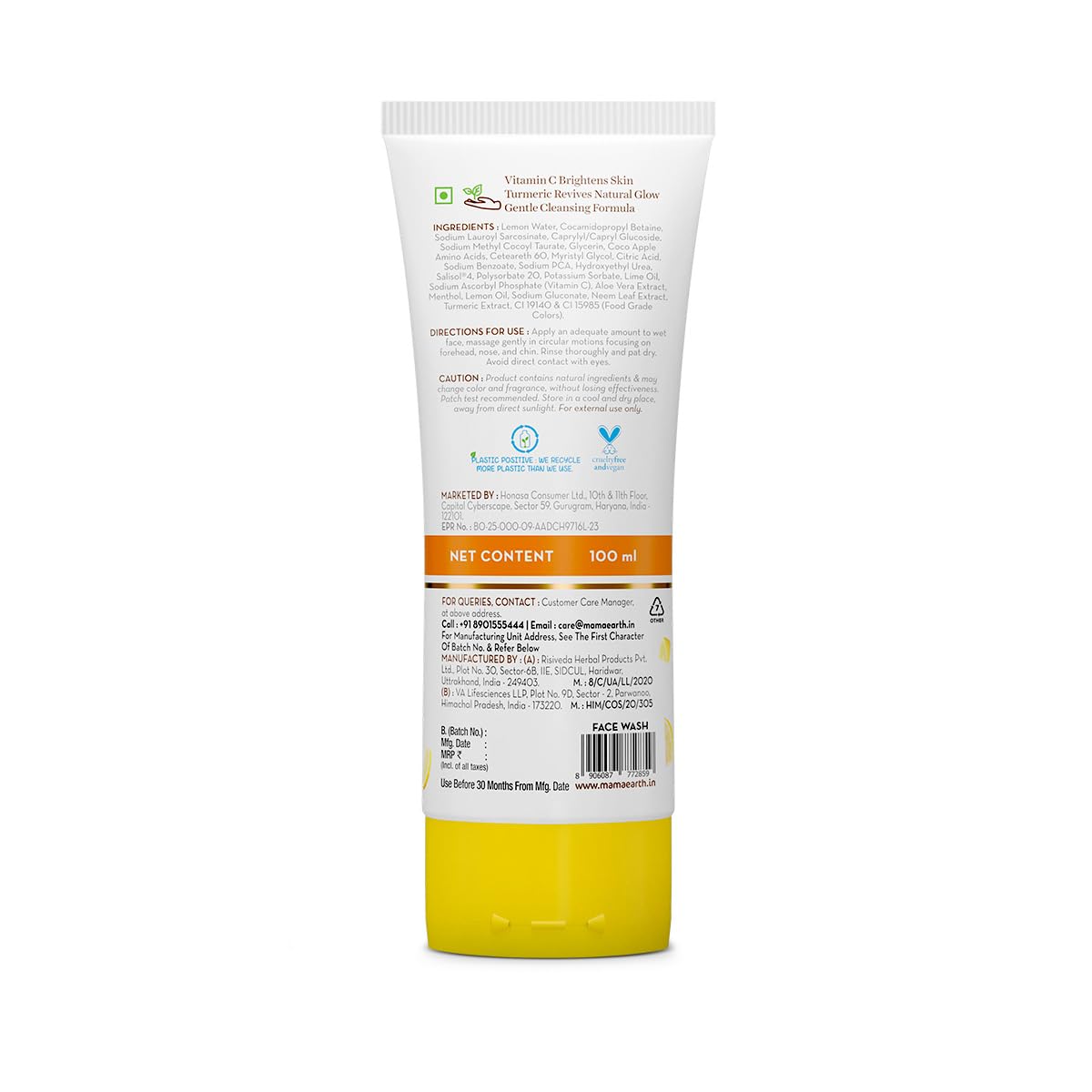 Mamaearth Vitamin C Daily Glow Face Wash 100ml