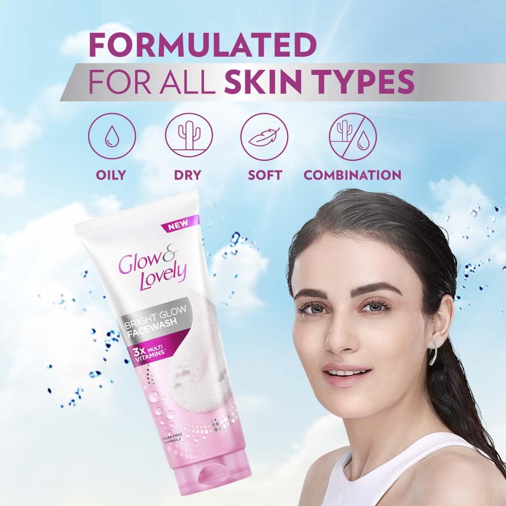 Glow & Lovely Bright Glow Fashwash 100g