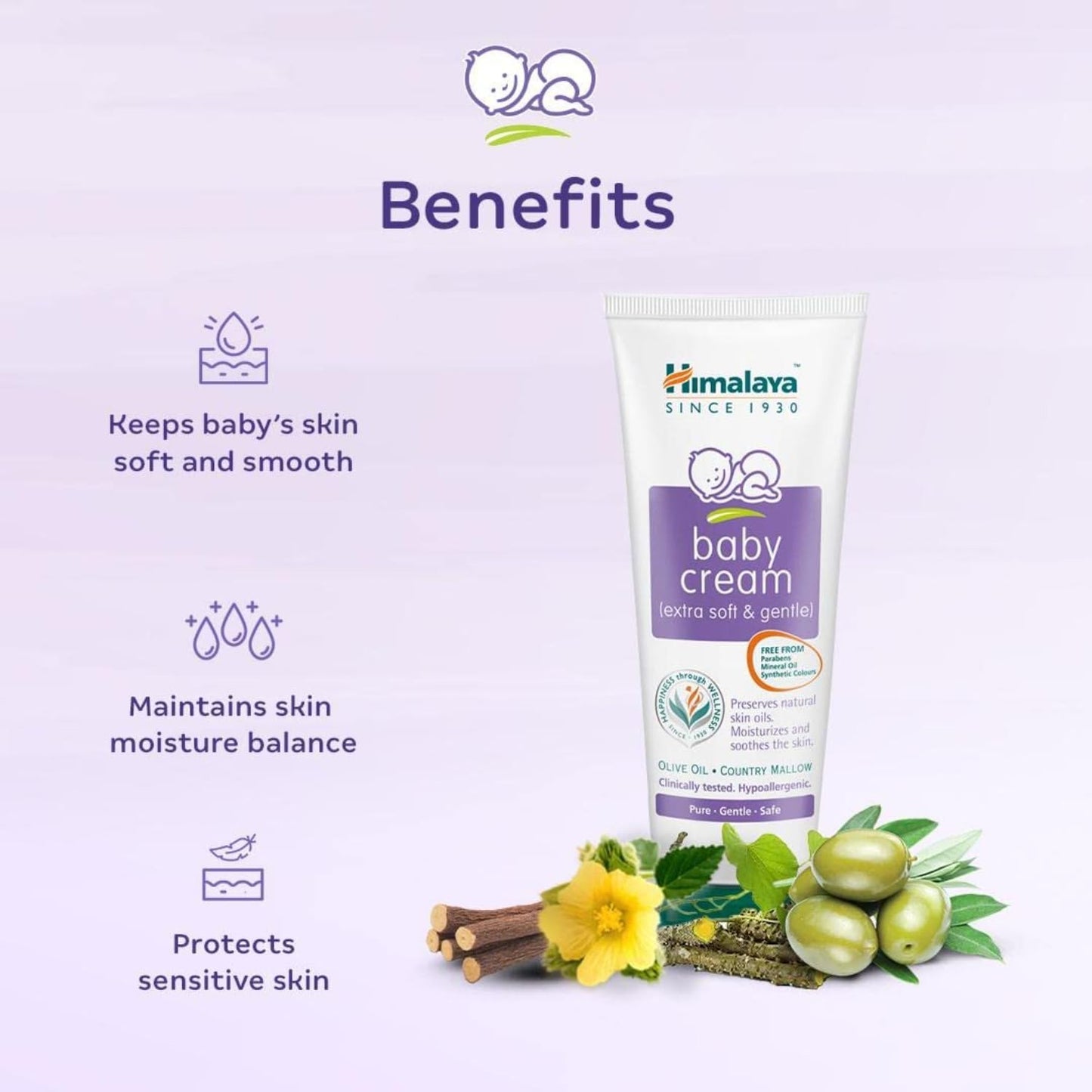 Himalaya Baby Cream 50ml, 100ml