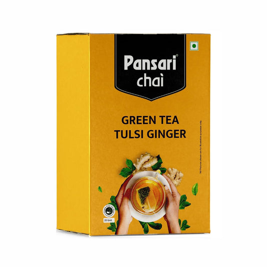 Pansari Chai Tulsi-Ginger(1.8 g × 25 Tea Bags)