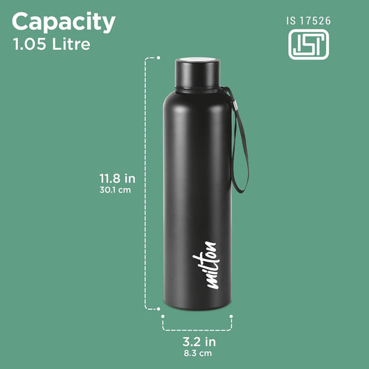 Milton Aura 1000 Thermosteel Bottle 1U | Vacuum Insulated Flask | 1L