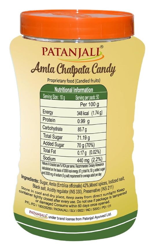 Patanjali Amla Chatpati Candy 500g