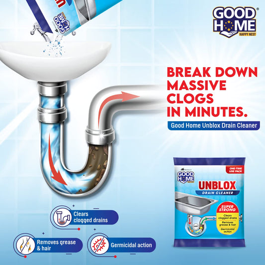 Good Home Unblox Drain Cleaner (50g x 3+1Free)