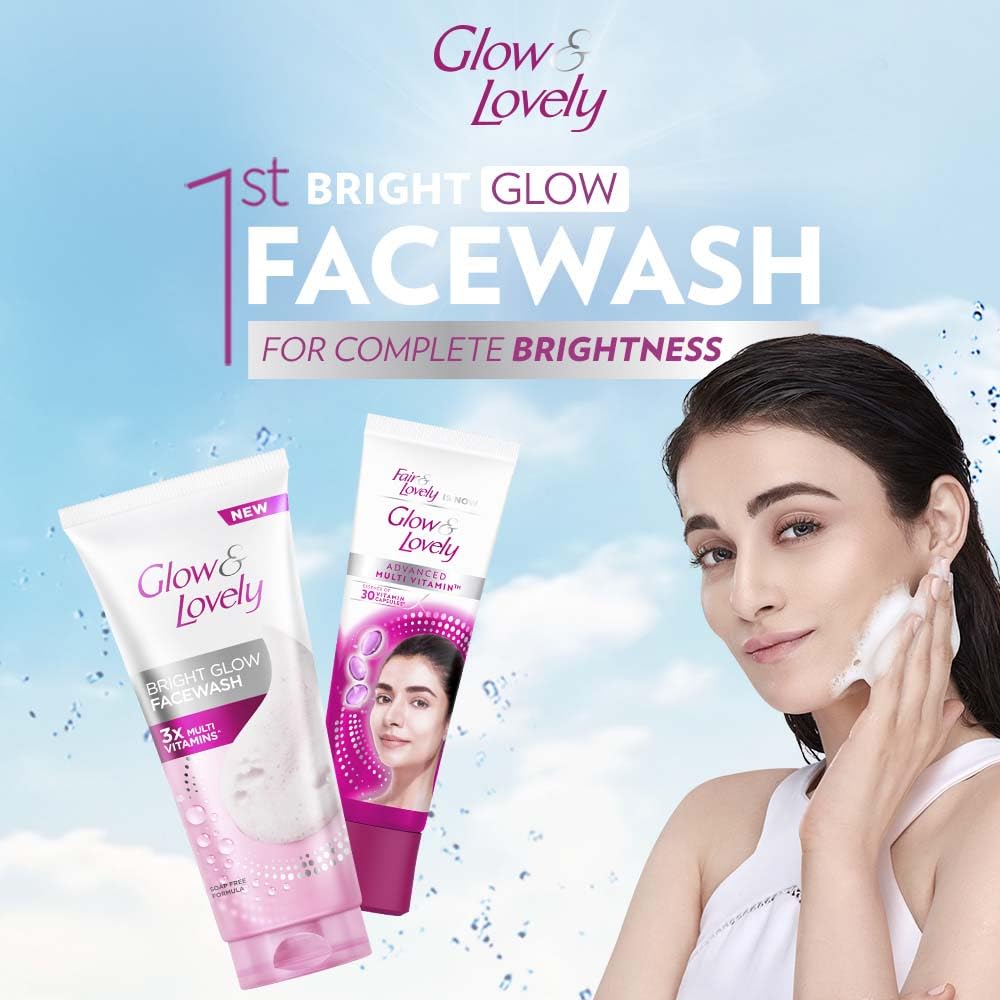 Glow & Lovely Bright Glow Fashwash 100g