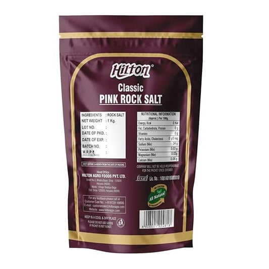 Hilton Classic Pink Rock Salt 1kg