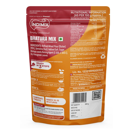 Pansari Indimix bhatura mix 500g