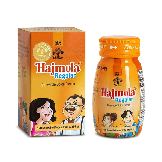 Hajmola Regular 120Tablets | 60g Pack