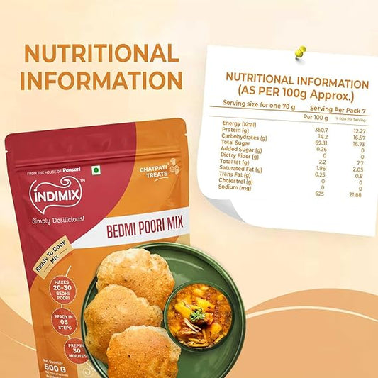 Pansari Indimix bedmi poori 500g