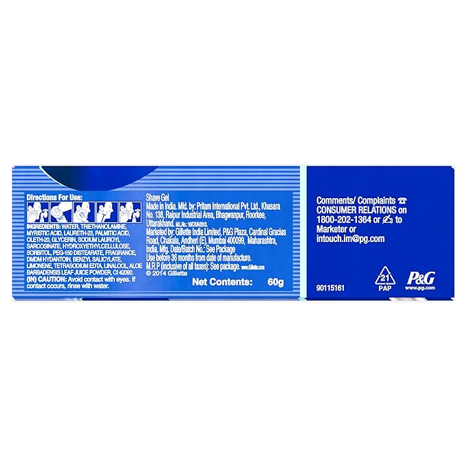 Gillette Shave Gel 60g Mrp99