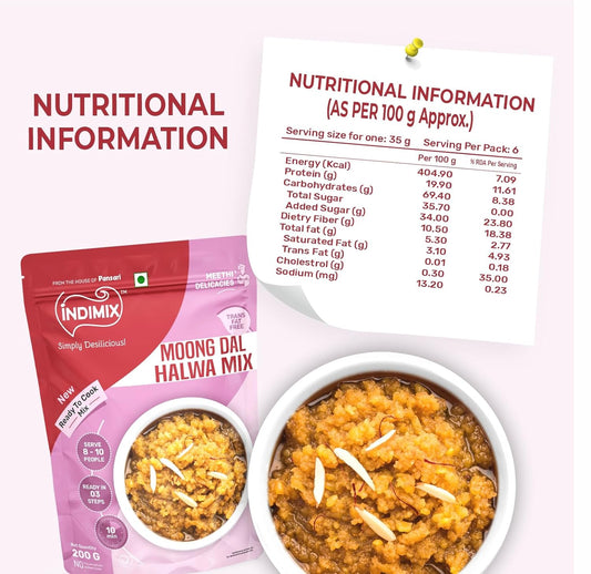 Pansari Indimix Moong Dal Halwa Mix  500g