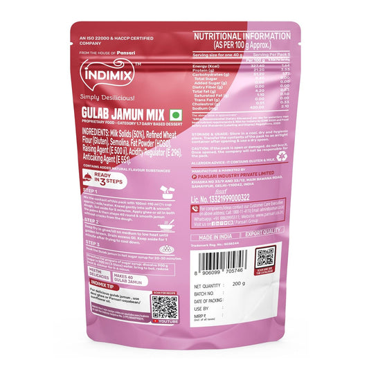 Pansari Indimix Gulab Jamun 200g