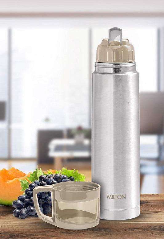 Milton Glassy 1000 Thermosteel Bottle | Vacuum Insulated Flask 1U | 1L
