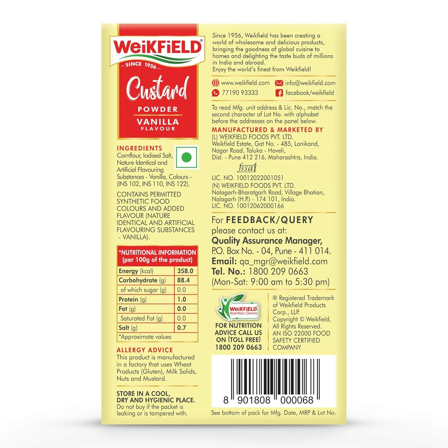Weikfield Custard Powder 100g