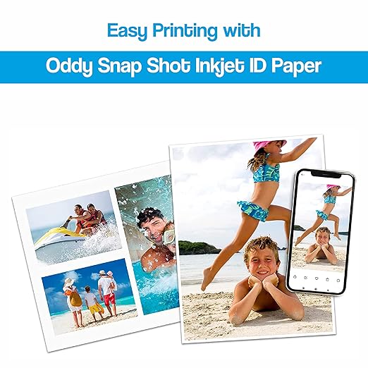 Oddy Inkjet Glossy Paper | Adhesive(Sticker) Coated Paper | PG130A450 AD | 210X297mm| Sheets 50 | 1N