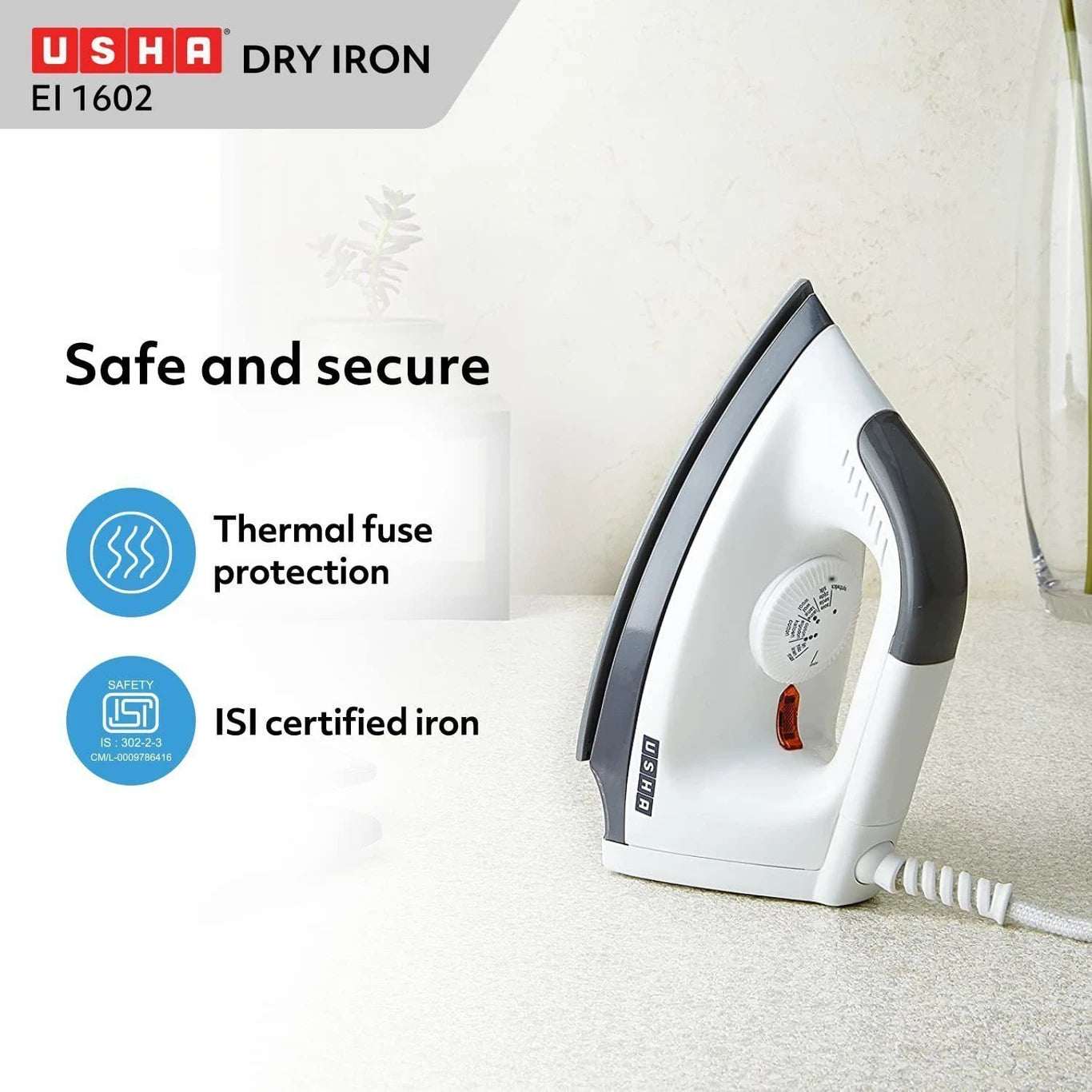Usha Electric Iron EL1602 1000W