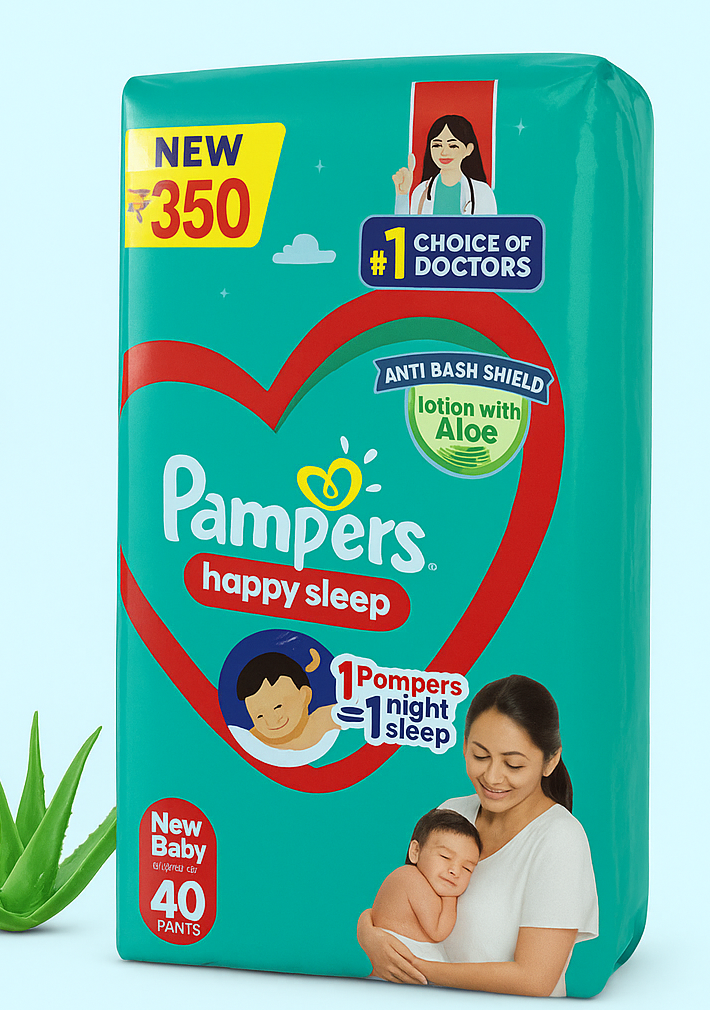 Pampers Happy Sleep New Born | 40 Pants