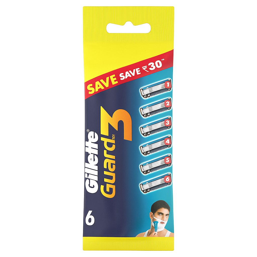 Gillette Guard3 Cart | Pack of 6 Cart