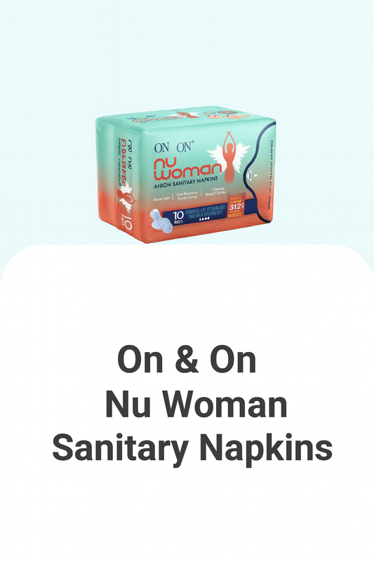 ON&ON Nu-Woman Anion Sanitary Napkins 10 Pads | Extra Large | 312MM