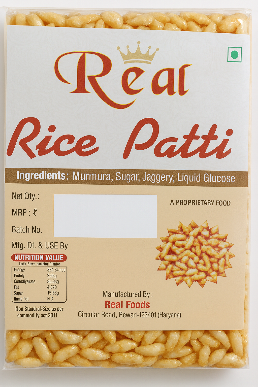 Real Rice Patti 160g