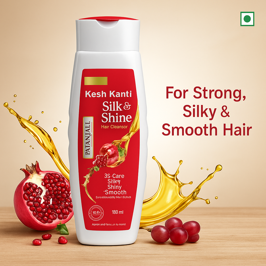 Patanjali Silk & Shine Hair Cleanser 180ml
