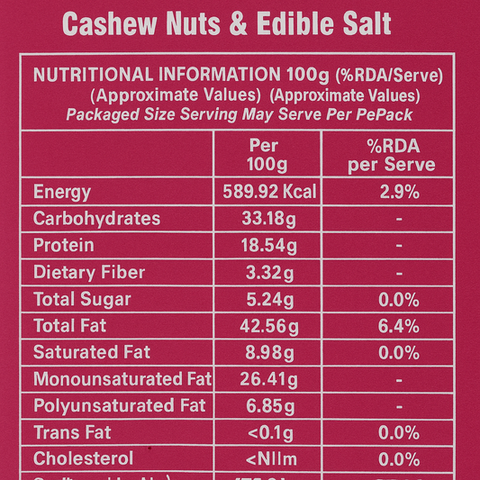 A Cube Roasted Salted Cashew  250g