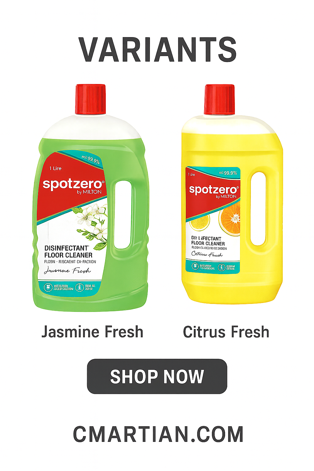 Milton Spotzero Disinfectant Floor Cleaner 1L